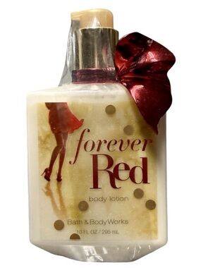 Bath & Body Works DISCONTINUED Forever Red Body Lotion Bow Edition 10 Oz SEALED